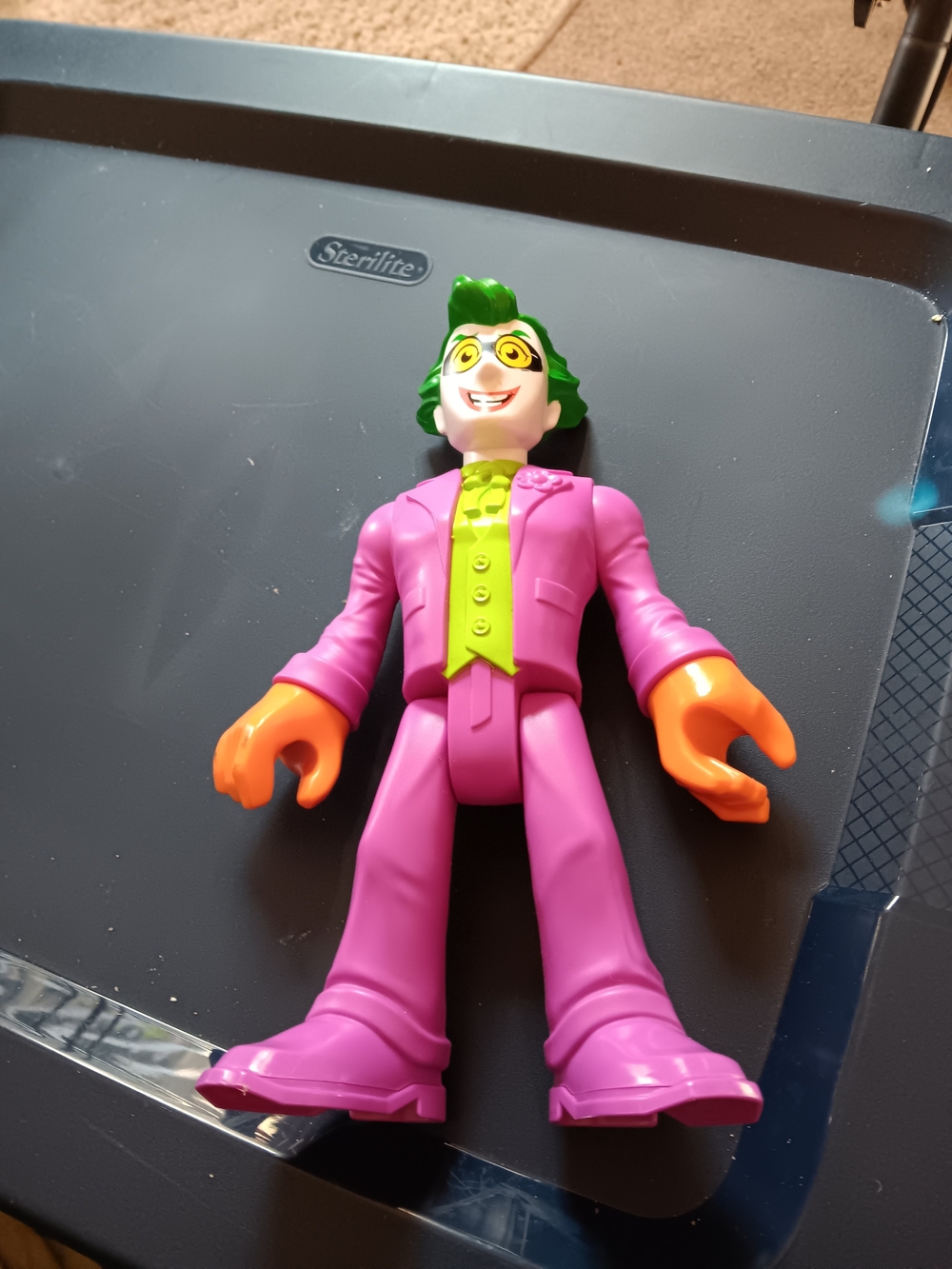 Kids Joker Action Figure Toy - Pink and Green 10 Inches Tall